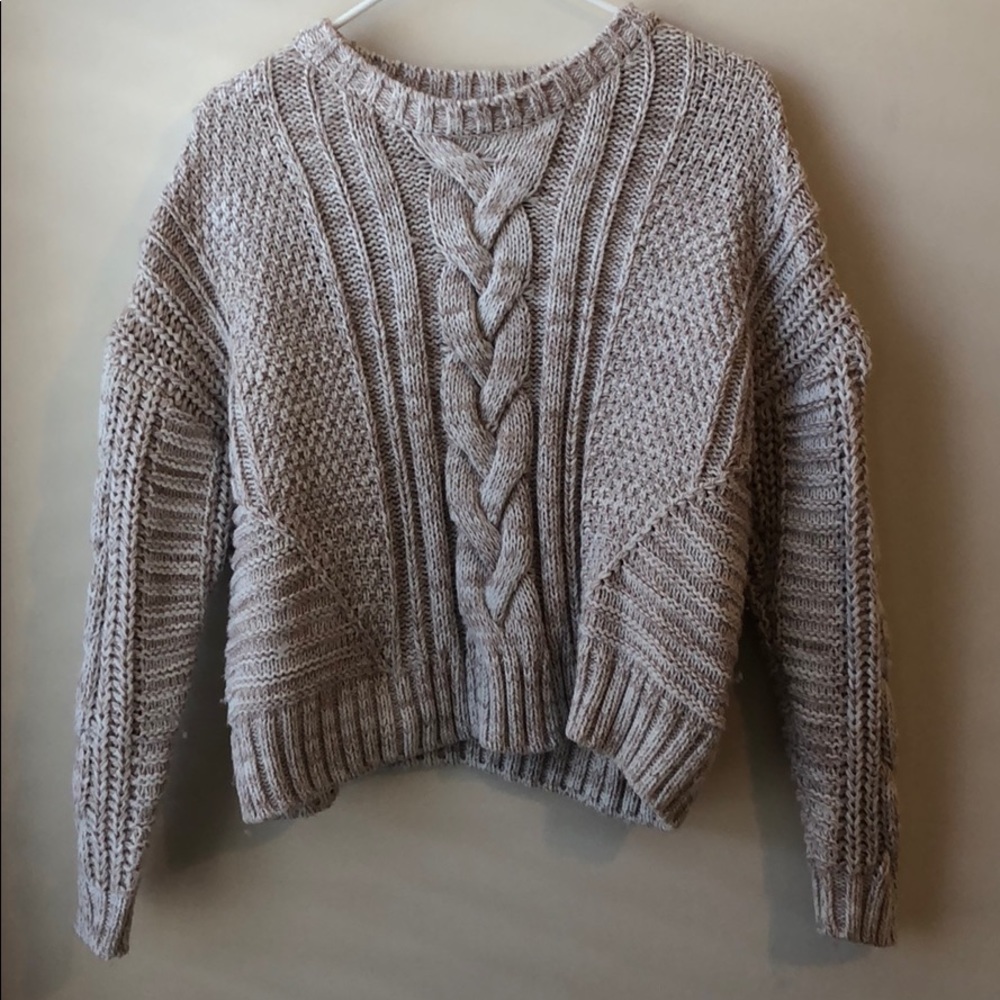 Cozy cable knit sweater from Moon & Madison